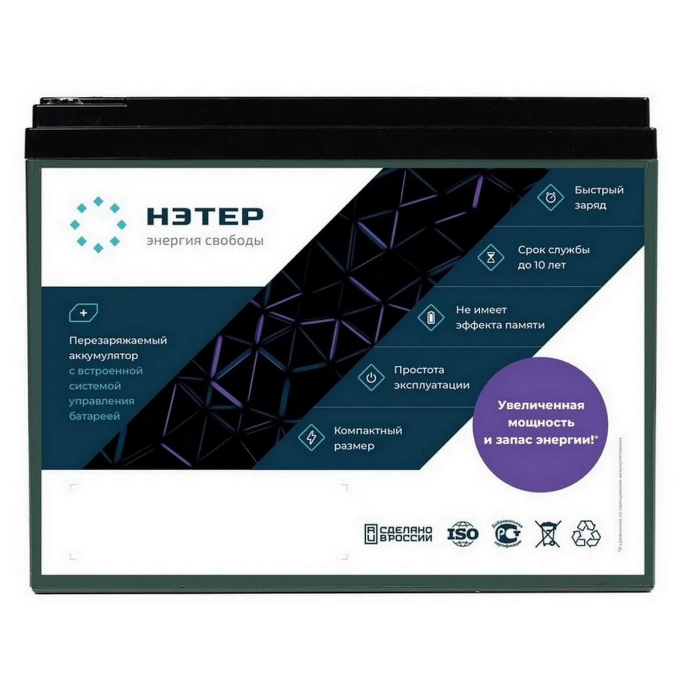 Аккумулятор LiFePO4 60V 6Ah НЭТЕР (LFP20-64_6-20P6)