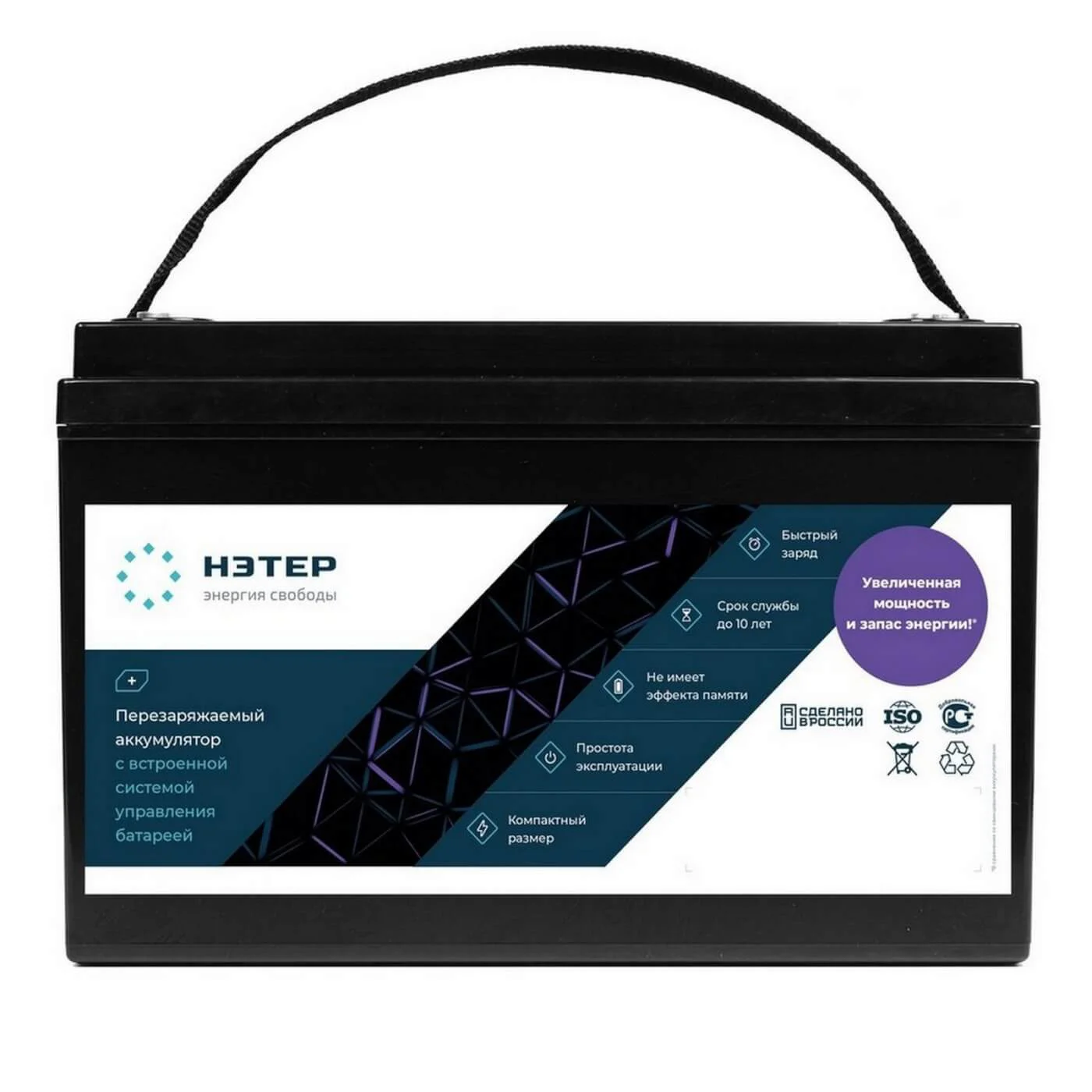 Аккумулятор LiFePO4 12V 108Ah НЭТЕР (LFP4-12.8_108-60P11)