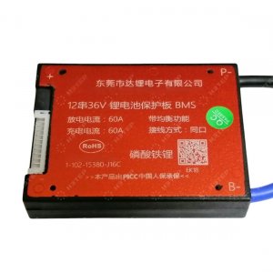 Плата защиты BMS 12S 36V 60A (LiFePO4)